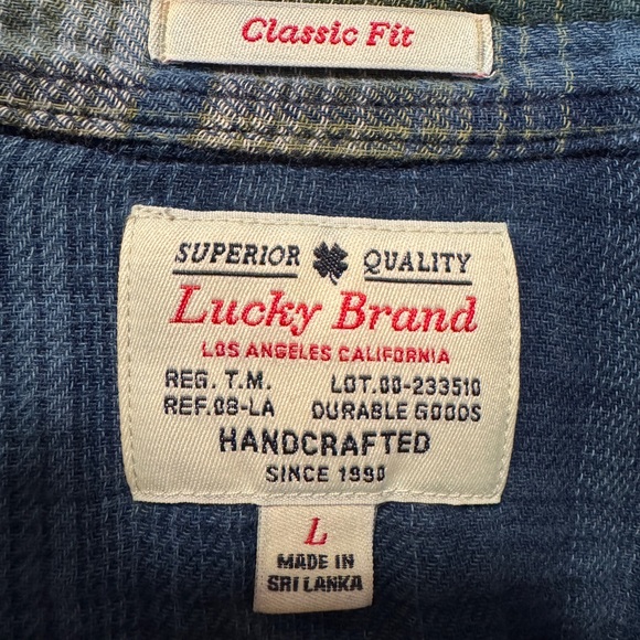 Lucky Brand Snap-Button Vintage Flannel - Picture 2 of 3